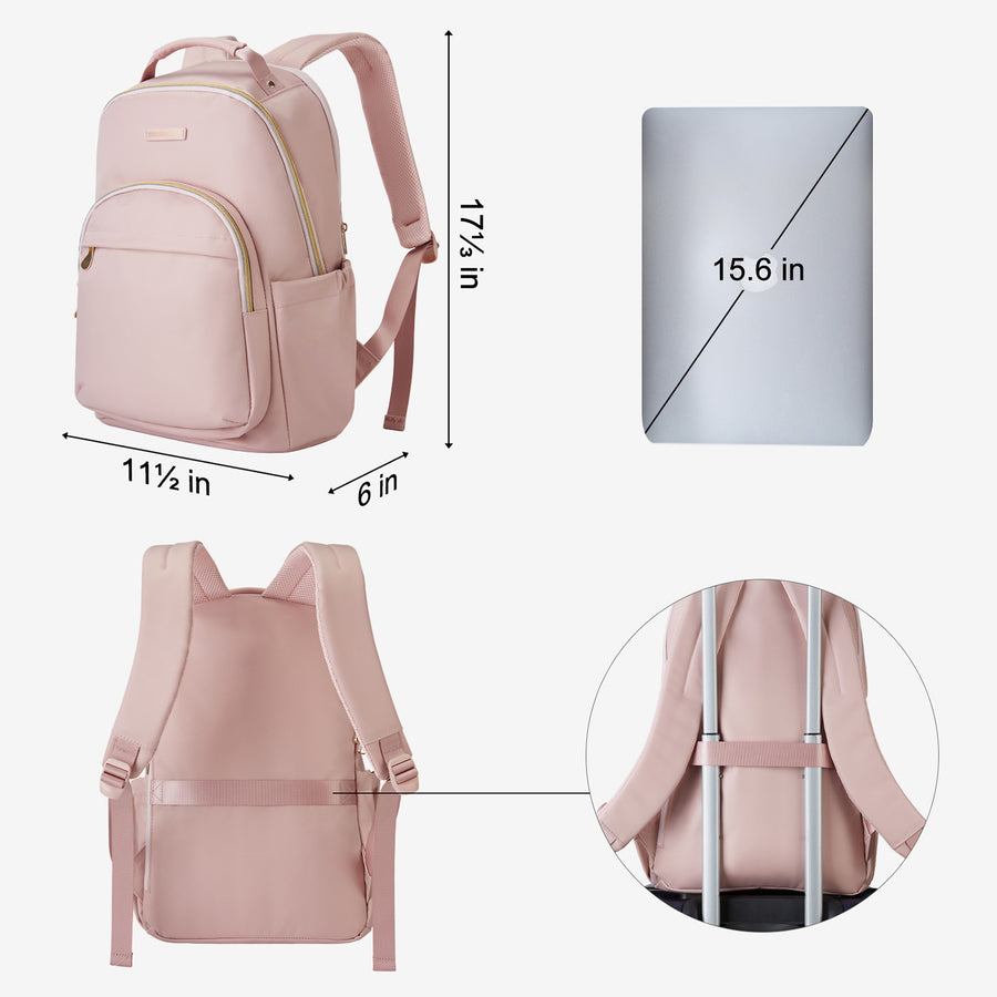 LIGHT FLIGHT Women Laptop Backpacks for 15.6‘’ Laptop Casual Bag
