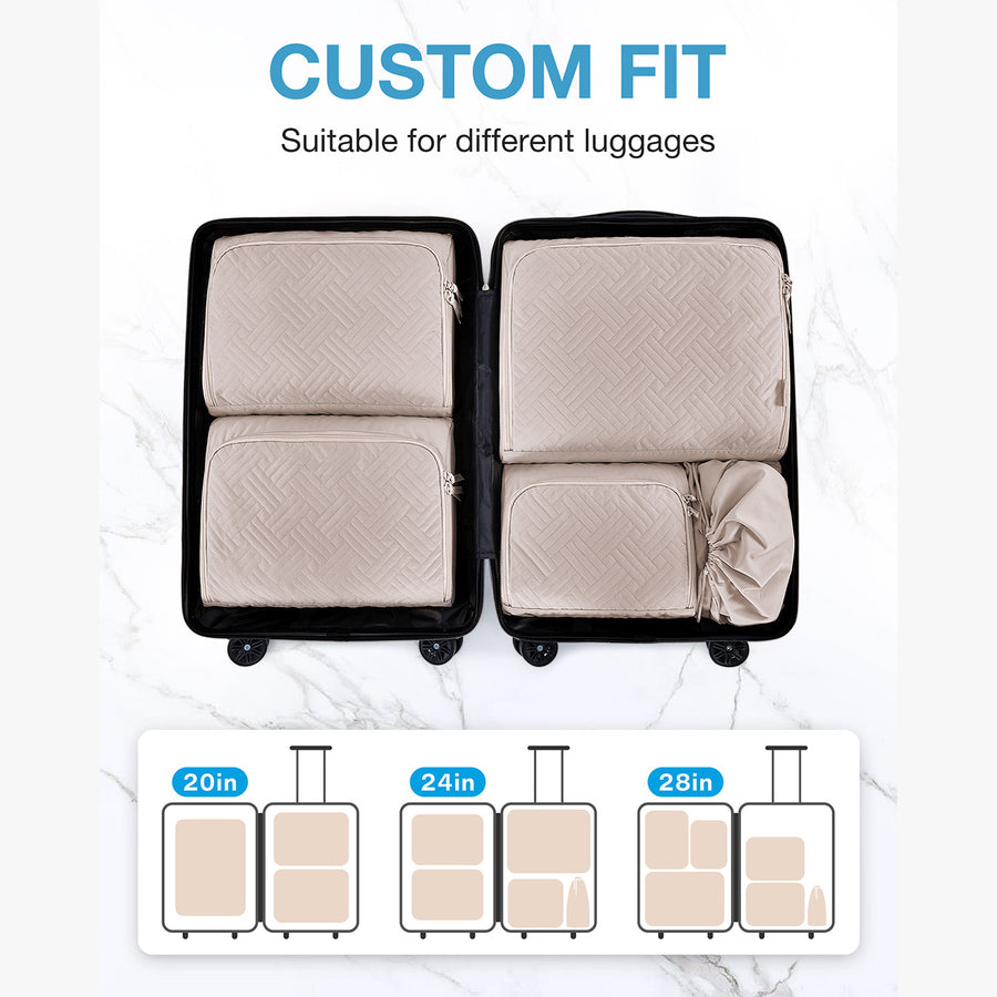 6 PCS Cubes d'emballage pour les valises Organisateur