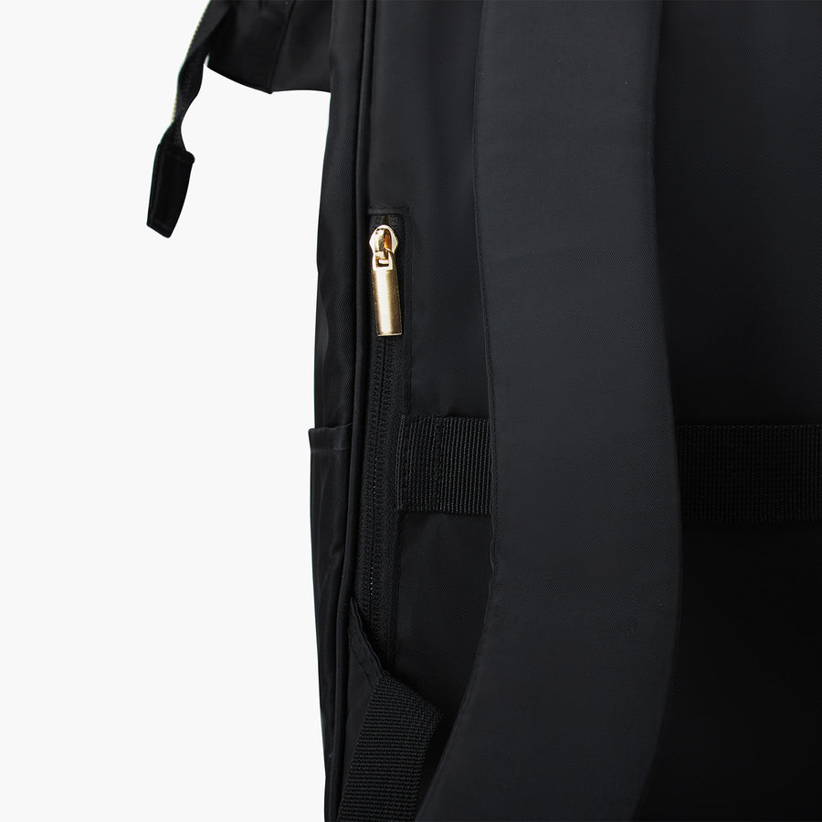 Zoraesque negro de 15.6 pulgadas para computadora portátil mochila elegante