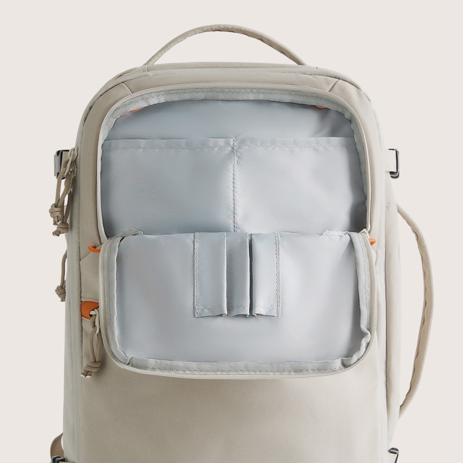 good travel backpacks bone white