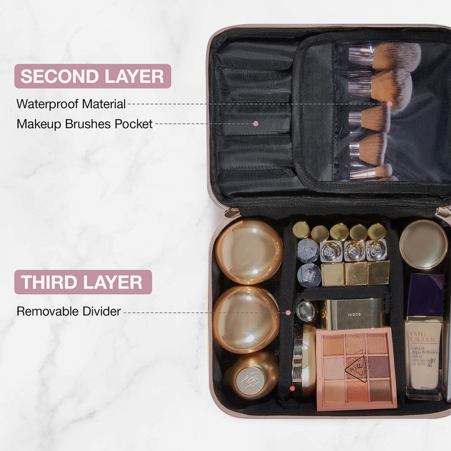 Small Double Layer Makeup Organizer